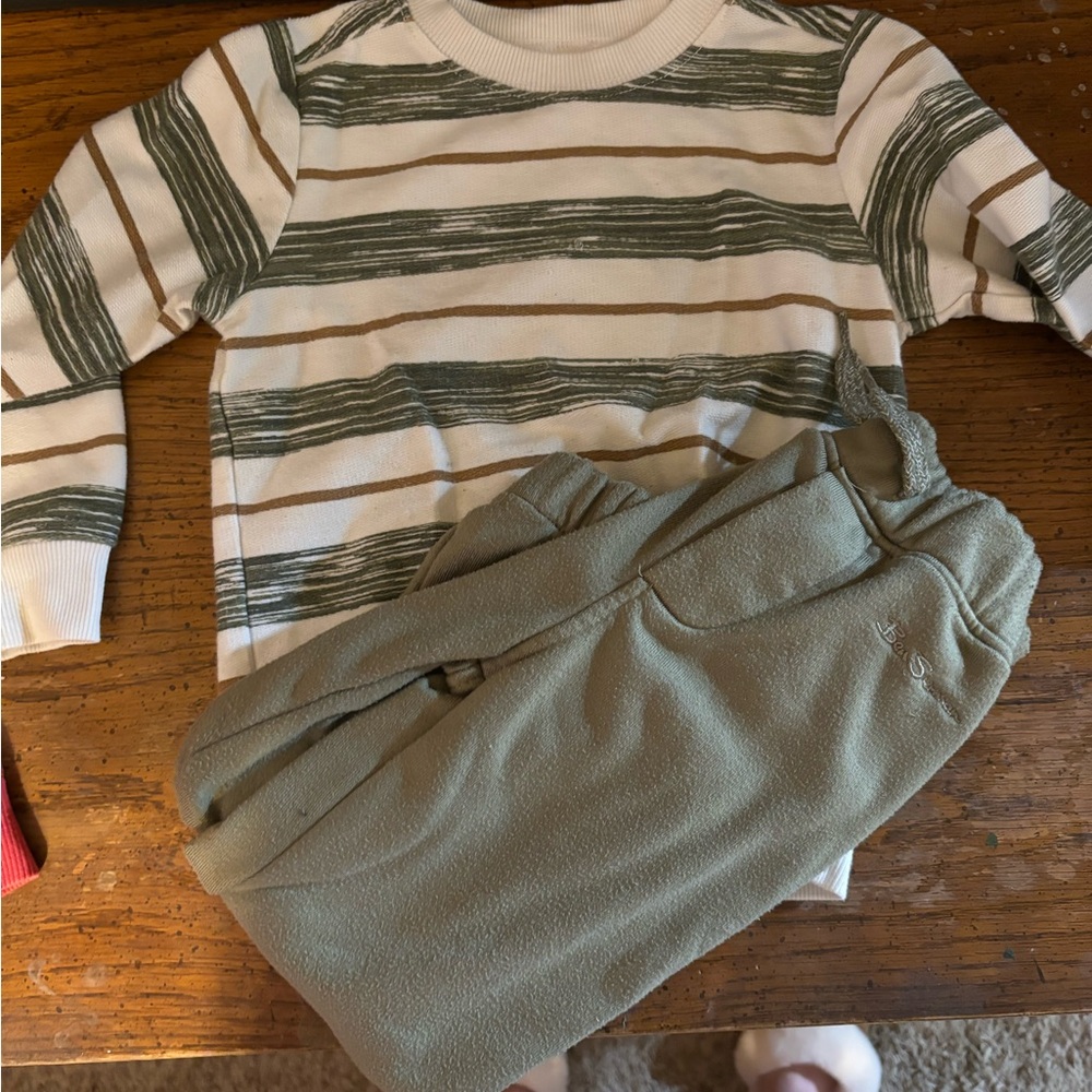 Striped Sweater and Joggers Set